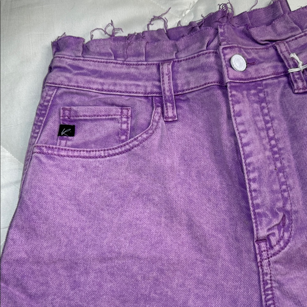 KanCan Purple Women's Jean Shorts - Picture 4 of 4